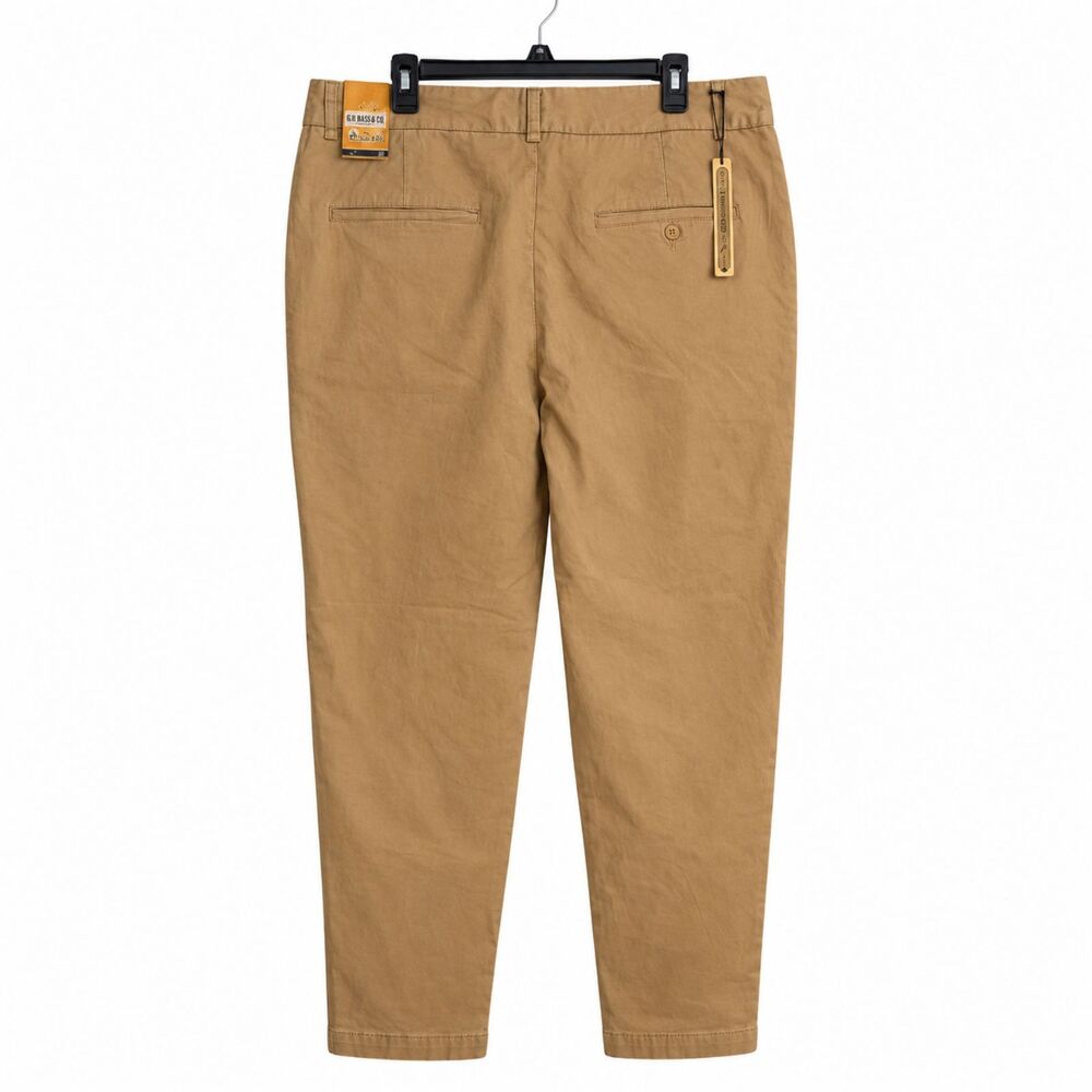 Hybrid & Co. Women’s Light Khaki Stretch Pants Size 22 Tapered 30” Inseam NWT - Picture 2 of 10